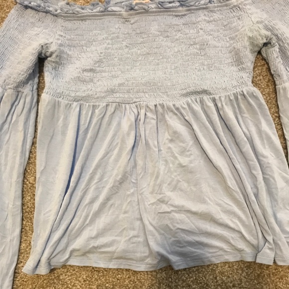 Baby blue baby doll shirt - Picture 2 of 2